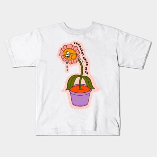 Frequent Crier Club Sad Flower Kids T-Shirt